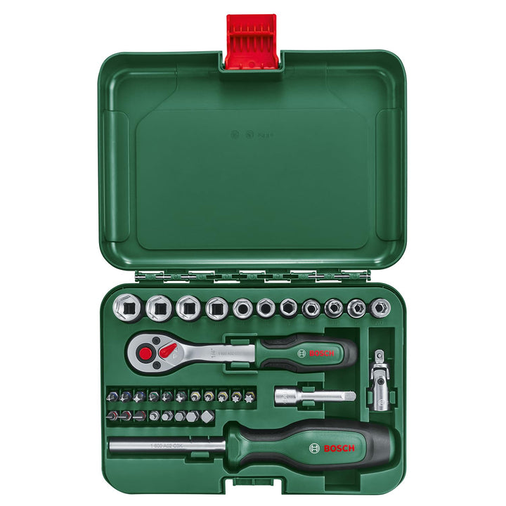 Ratschen-Steckschlüsselsatz 1/4" 34-teilig mit Softgrip-Griff - Bild 3