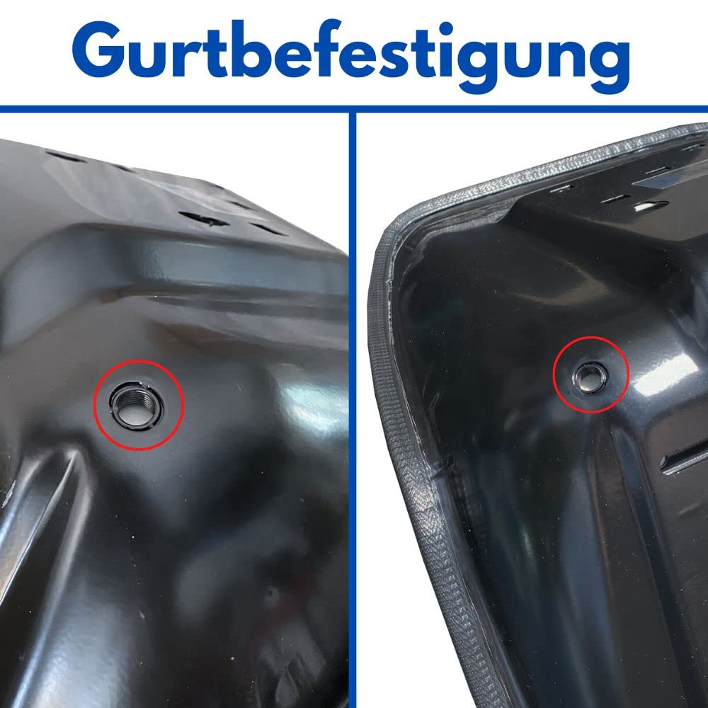 Traktorsitz Sitzschale PVC schwarz 500mm breit für Aufsitzmäher - Bild 6