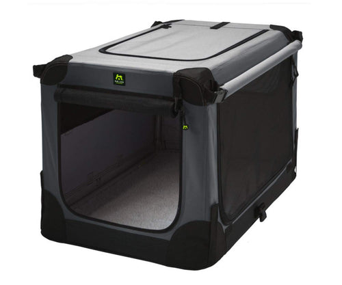 Faltbare Hundebox Nylon 600D anthrazit 52x33x33 cm fürs Auto