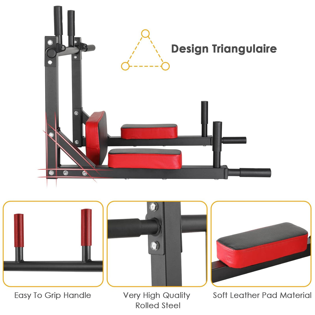 Klimmzugstange Wandmontage Stahl 200 kg Dip-Station Home Gym - Bild 8