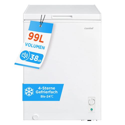 Gefriertruhe 99L Inverter-Kompressor 4-Sterne leise 38dB