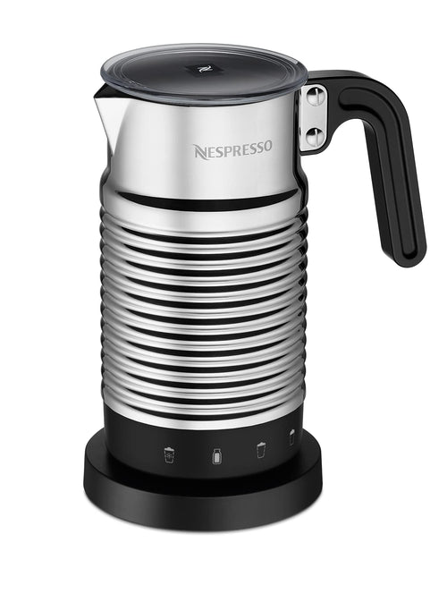 Milchaufschäumer elektrisch 120 ml Schaum heiss & kalt Silber