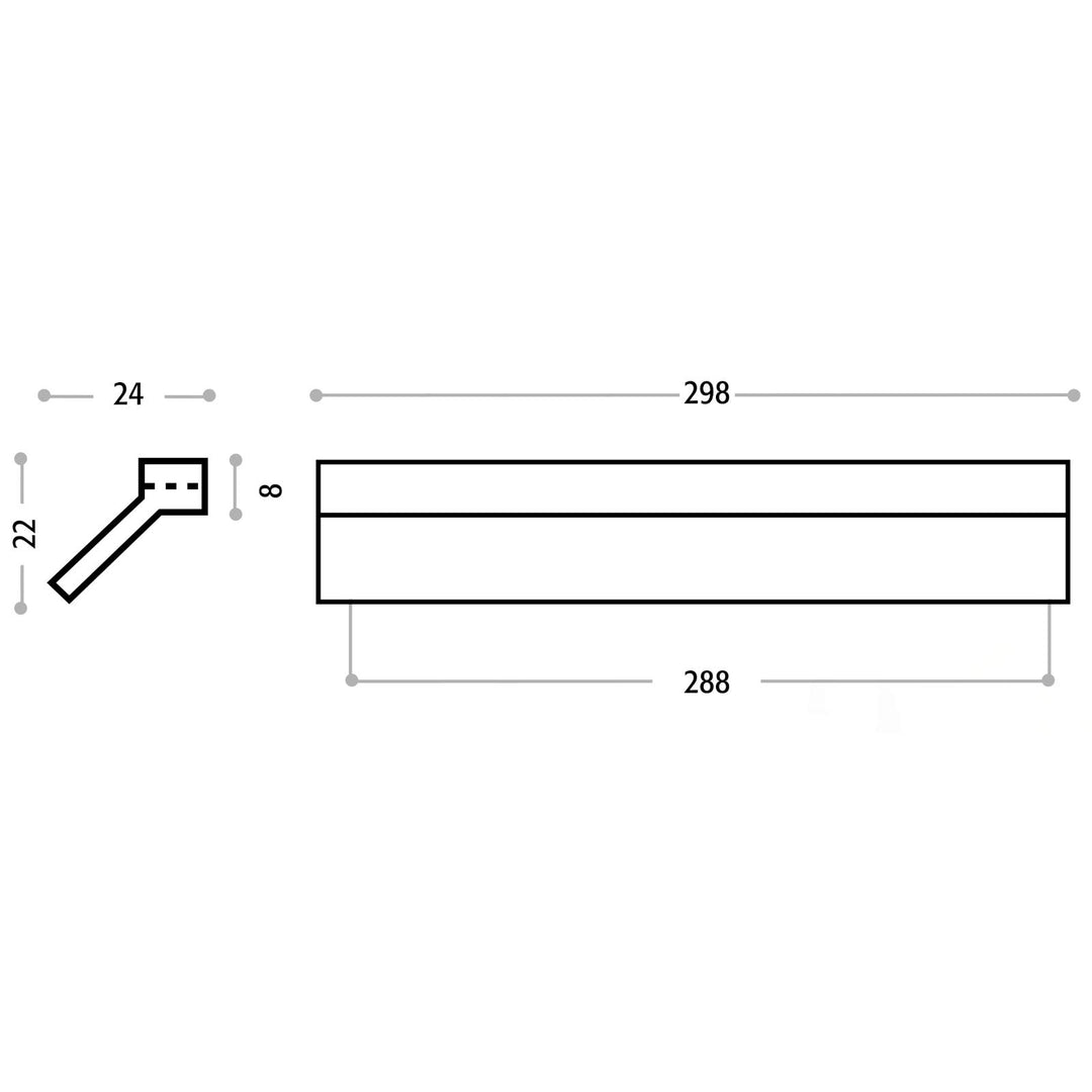 Möbelgriffe Aluminium eloxiert 288 mm Bohrlochabstand 10er Set - Bild 4