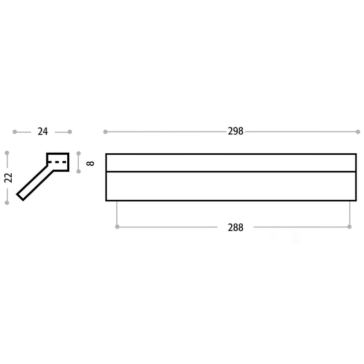 Möbelgriffe Aluminium eloxiert 288 mm Bohrlochabstand 10er Set - Bild 4