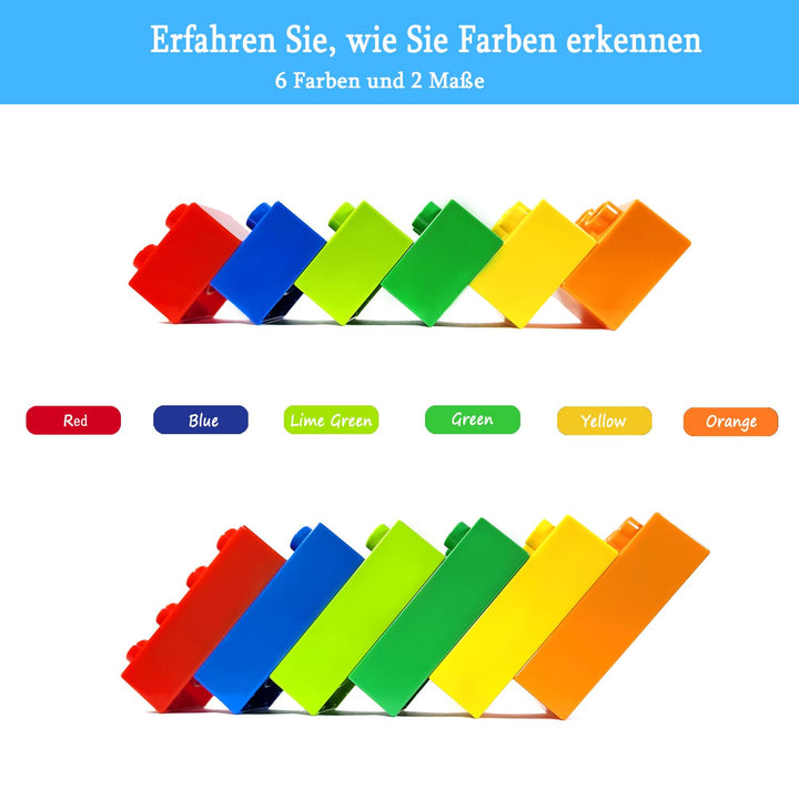 Grosse Bausteine Set 168 Teile ABS-Kunststoff für Kinder ab 3 - Bild 4