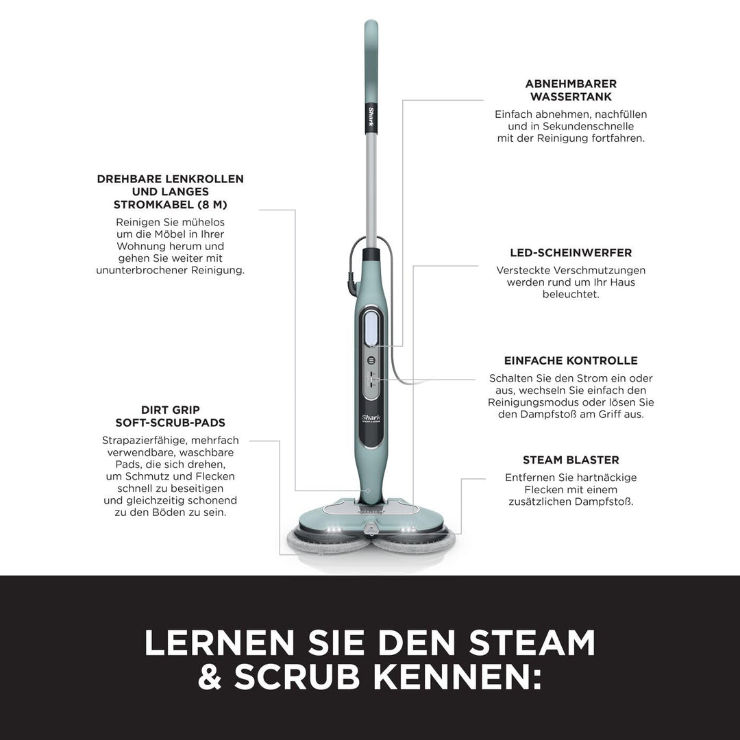 Dampfreiniger mit Steam Blaster 3 Stufen 8 m Kabel Hartböden - Bild 10
