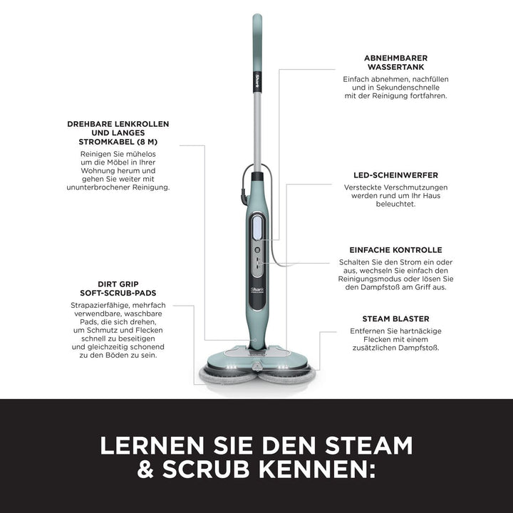 Dampfreiniger mit Steam Blaster 3 Stufen 8 m Kabel Hartböden - Bild 10