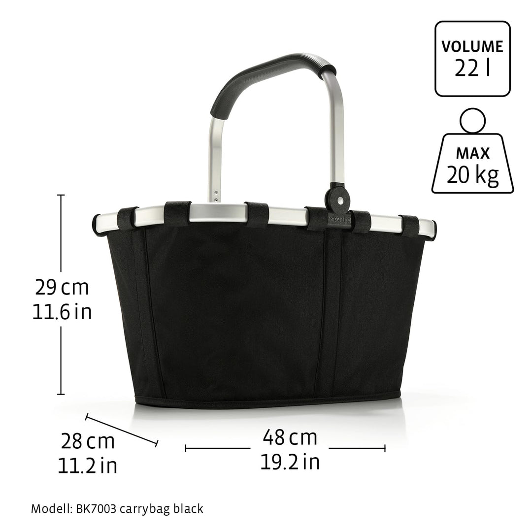 Einkaufskorb Cord Dark Matcha 22 l mit Aluminiumrahmen - Bild 3