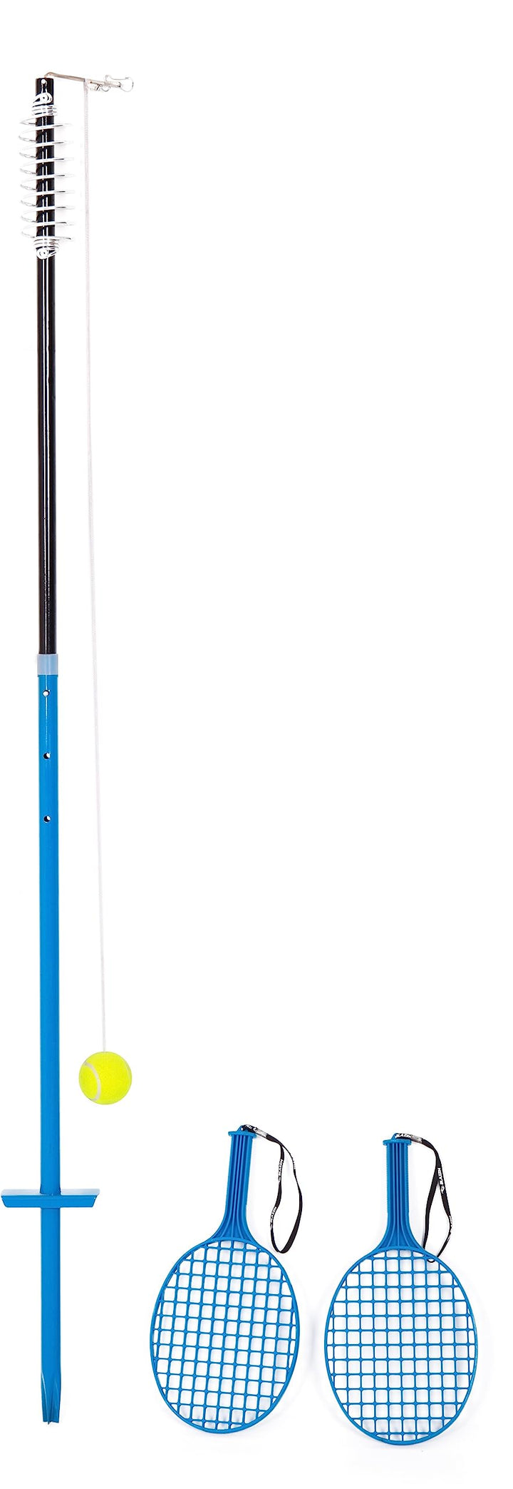 Tetherball-Set für draussen mit 2 Schlägern und Ball, blau