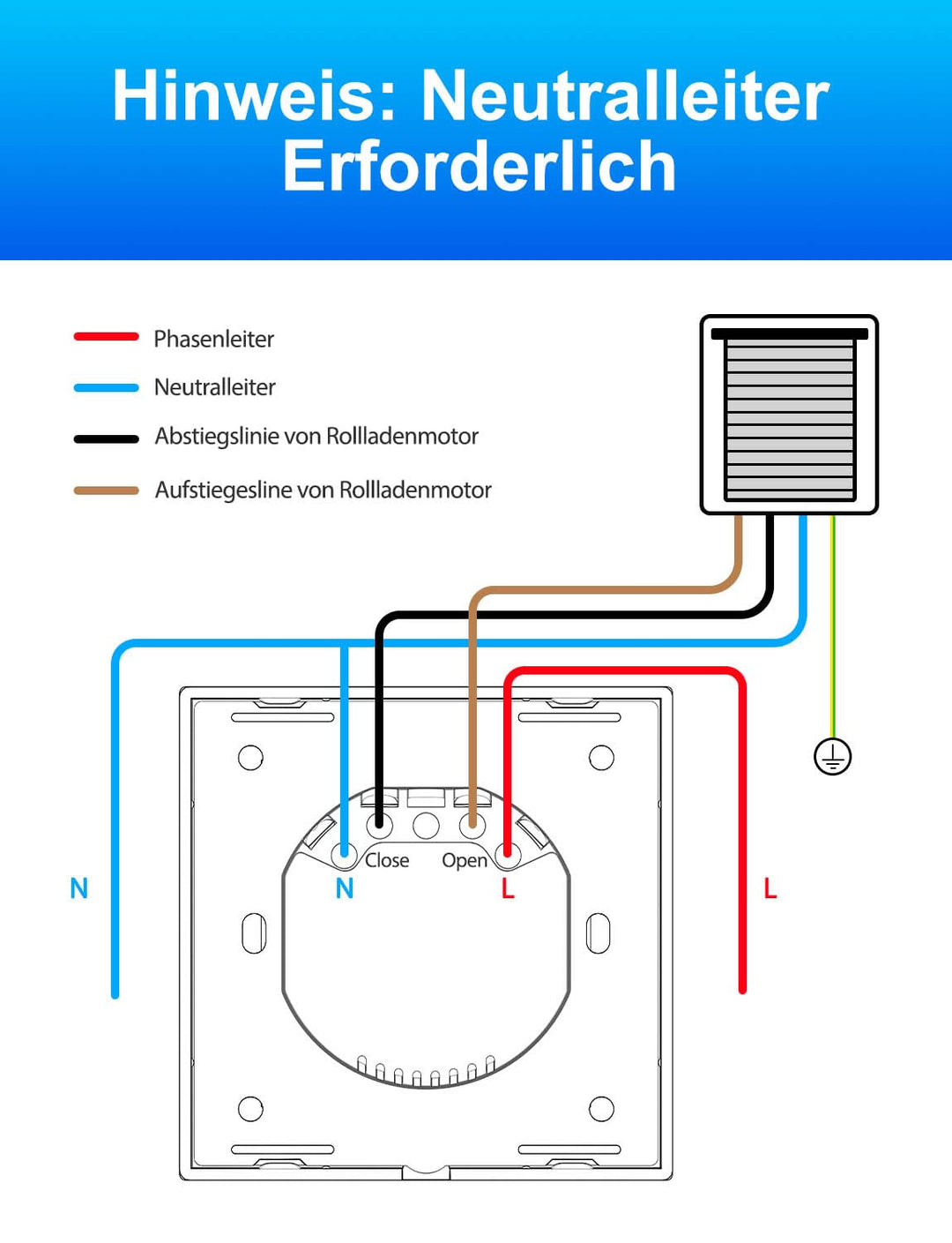WLAN Rolladenschalter Touch 4er-Set Alexa Google Siri kompatibel - Bild 8
