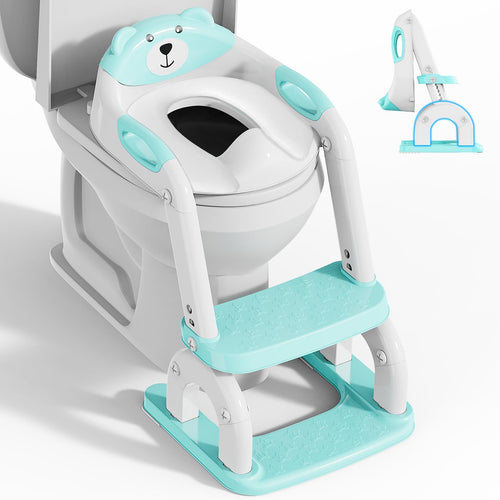 Toilettentrainer mit Treppe 2-in-1 höhenverstellbar für Kleinkinder