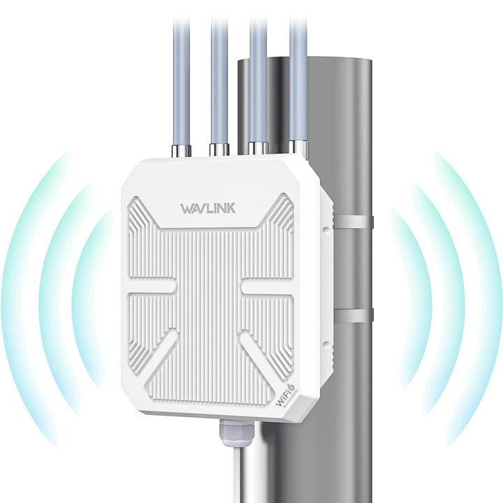Outdoor WLAN Repeater WiFi 6 AX3000 IP67 PoE bis 1 km Reichweite