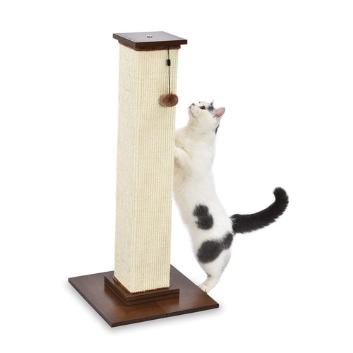 Kratzsäule Katze Jute 90 cm mit Spielzeug für grosse Rassen