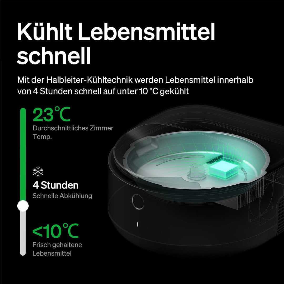 Nassfutter-Futterautomat Katze mit Kühlung &amp; WLAN 3x220ml - Bild 3
