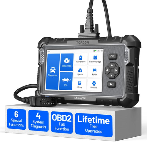 OBD2 Diagnosegerät 4 Systeme Motor ABS SRS Getriebe 12 Sprachen