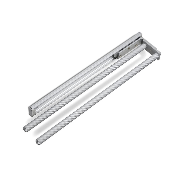 Handtuchhalter Aluminium ausziehbar 2-armig 450–730 mm 2er-Set