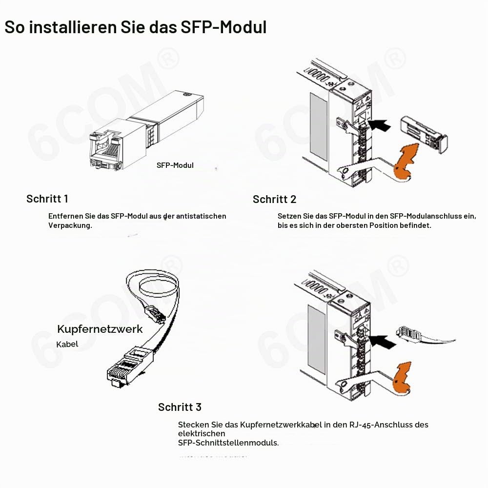 SFP+ RJ45 Transceiver 10GBase-T bis 30m, 2er-Set für Cisco, Ubiquiti - Bild 7