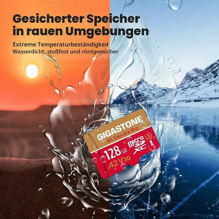 Micro SD Karte 128GB 4K UHD bis 100/50 MB/s A2 V30 für Kamera Drohne - Bild 7