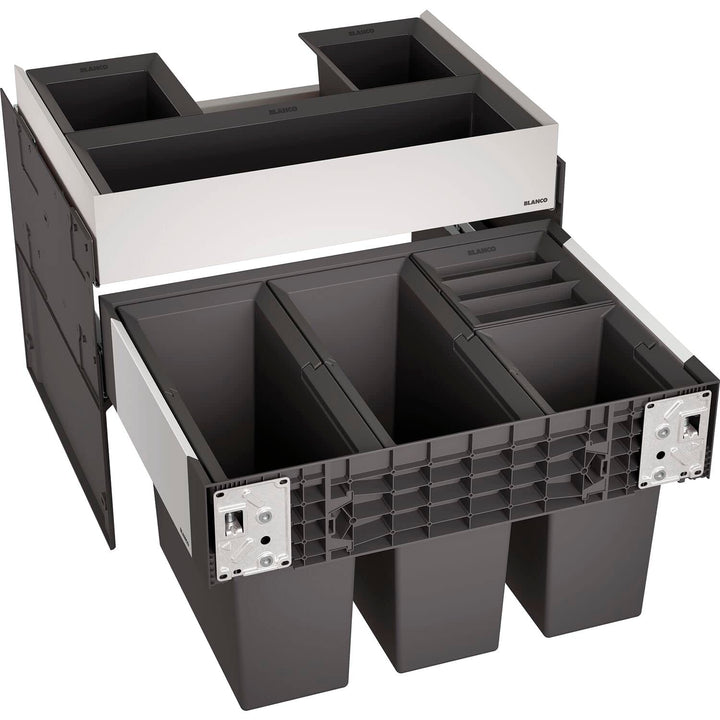 Abfallsystem Unterschrank 60cm mit Organisationsschublade 4-fach-Trennung