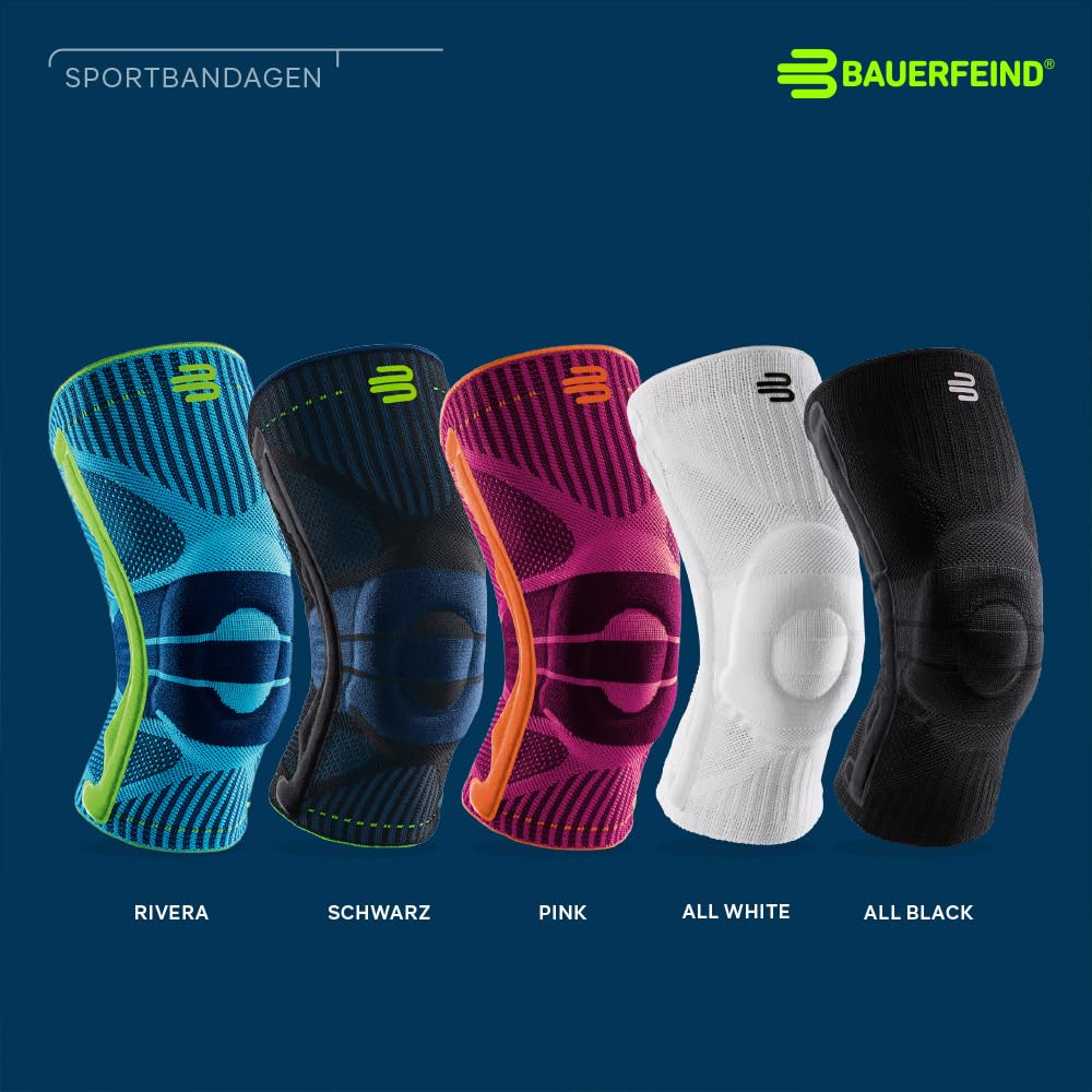 Kniebandage mit Silikonring für Sport, Grösse L, Unisex - Bild 3