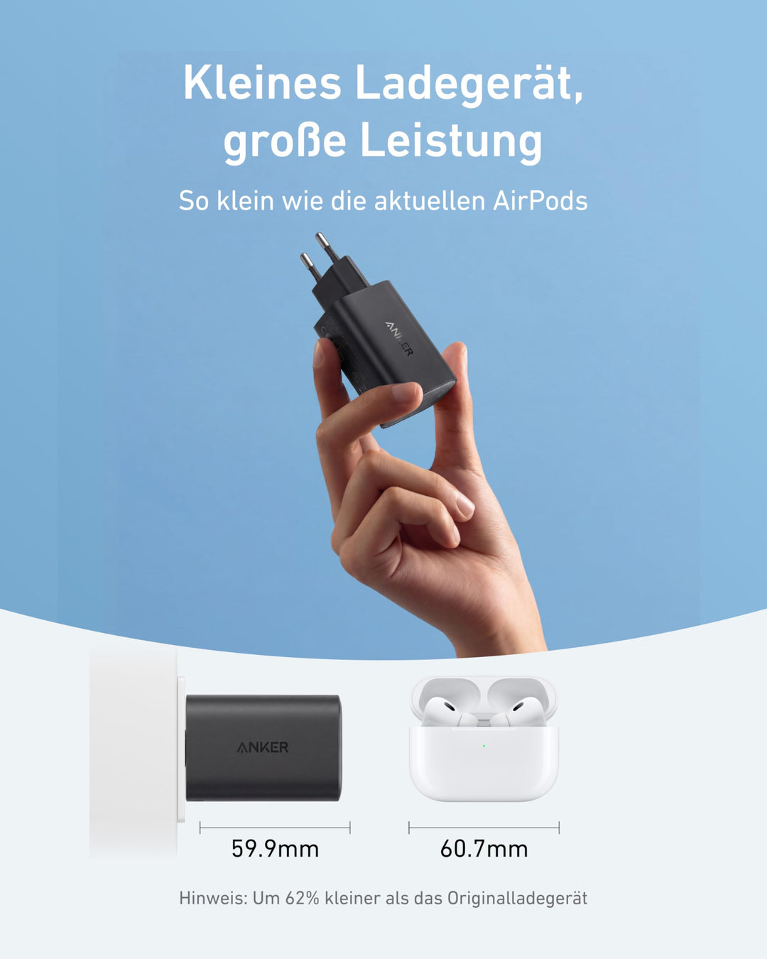 USB-C Ladegerät 100W Kompakt für Laptop und Smartphone - Bild 3