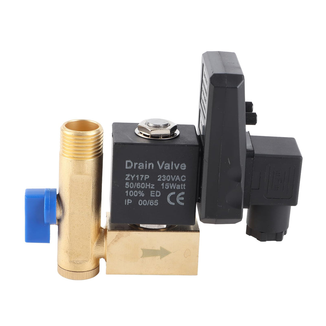 Magnetventil Messing 230V G1/2 DN15 für Wasser und Druckluft - Bild 7