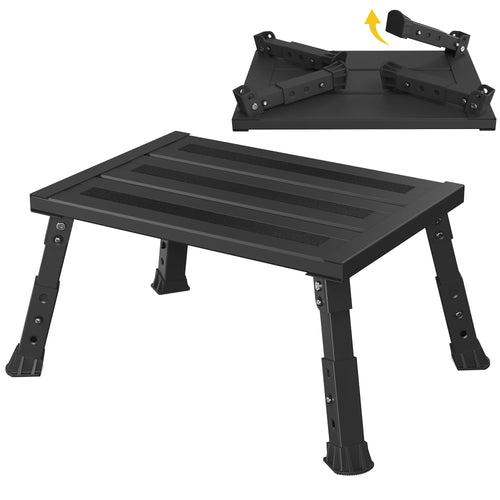 Trittstufe Aluminium klappbar höhenverstellbar 19–24 cm rutschfest