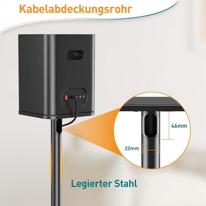 Lautsprecherständer höhenverstellbar 72–95 cm Stahl bis 10 kg - Bild 5