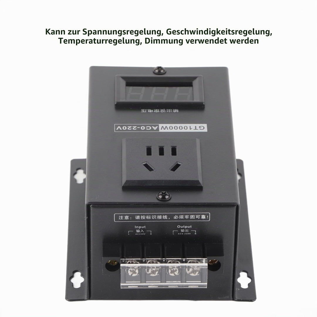 Thyristor Spannungsregler 10000W AC 220V einstellbar 10-220V - Bild 9