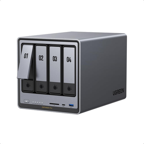 4-Bay NAS-Gehäuse Intel Core i3 10GbE 8GB DDR5 für Creator
