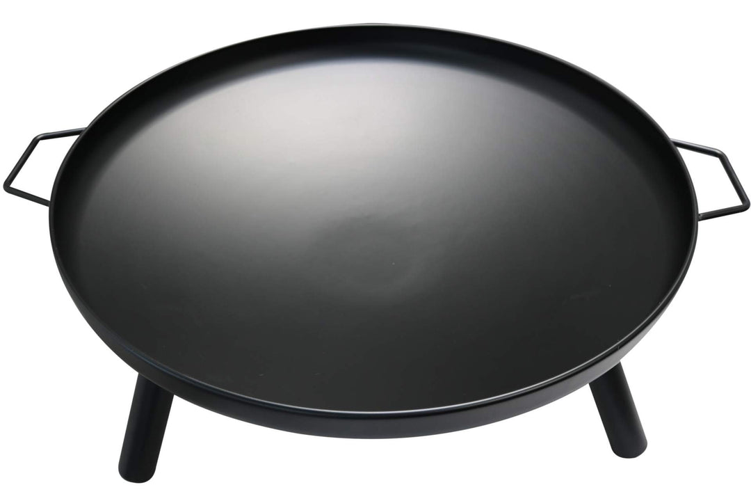 Feuerschale Eisen 58 cm schwarz mit 3 Füssen für Garten und Terrasse - Bild 2