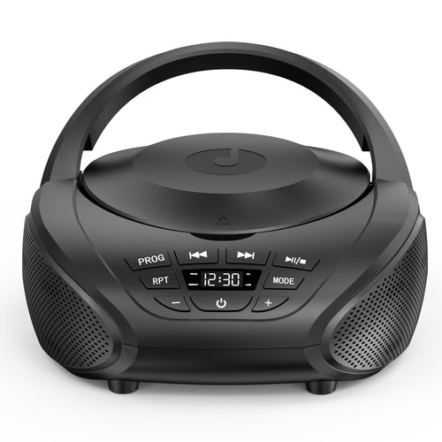 CD-Player Boombox mit UKW-Radio Stereo-Lautsprecher LCD-Display tragbar