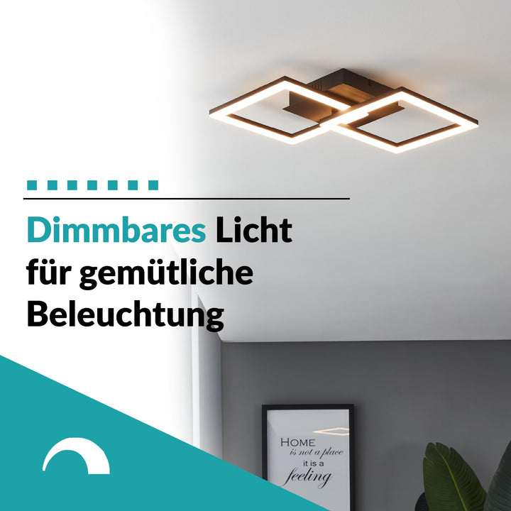 Deckenleuchte RGBIC LED mit Fernbedienung 52,5 cm Gaming Ambientebeleuchtung - Bild 5