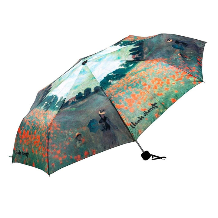 Taschenschirm Damen Monet Mohnblumenfeld UV-Schutz Mini 103cm