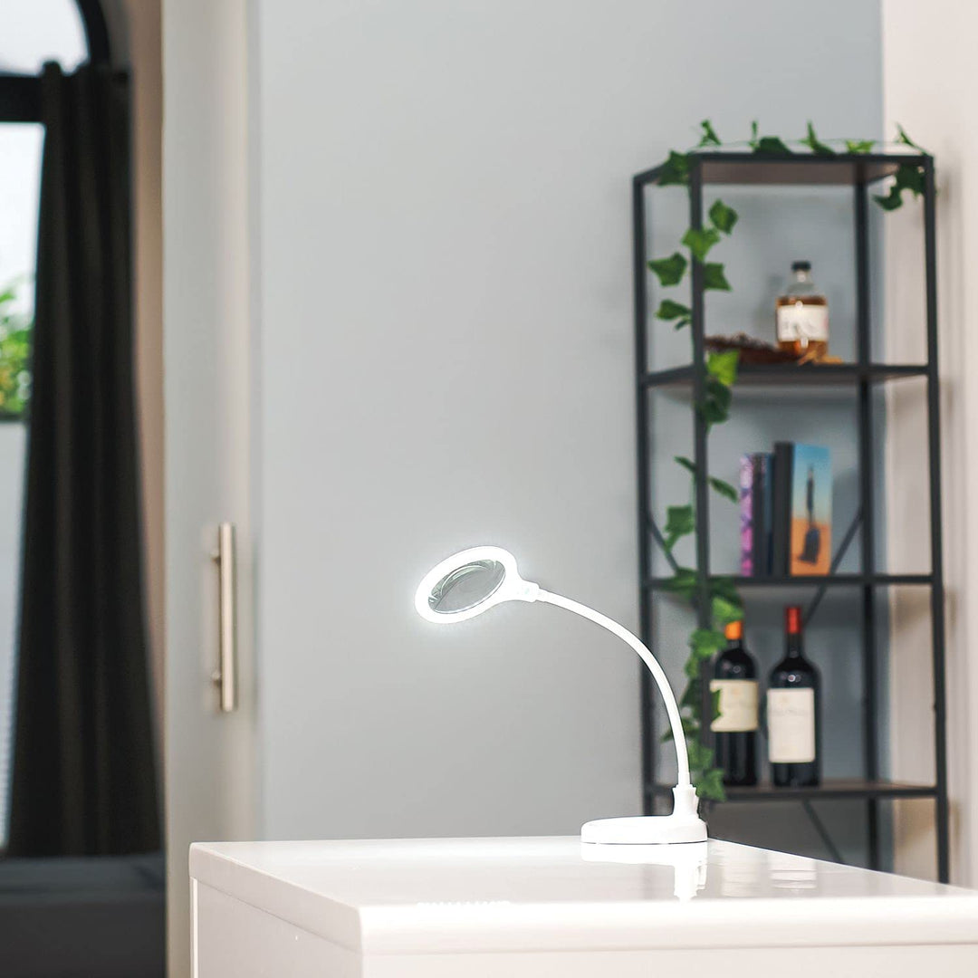Lupenleuchte LED mit Klemme 3 Dioptrien 550 Lumen Kosmetik Hobby - Bild 3