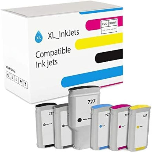 Tintenpatronen-Set kompatibel HP 727 6-teilig 300ml+130ml
