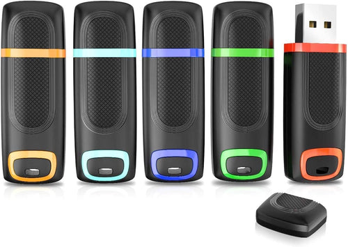 USB-Stick 3.0 32GB 5er-Set bunt mit LED-Anzeige und Lanyard