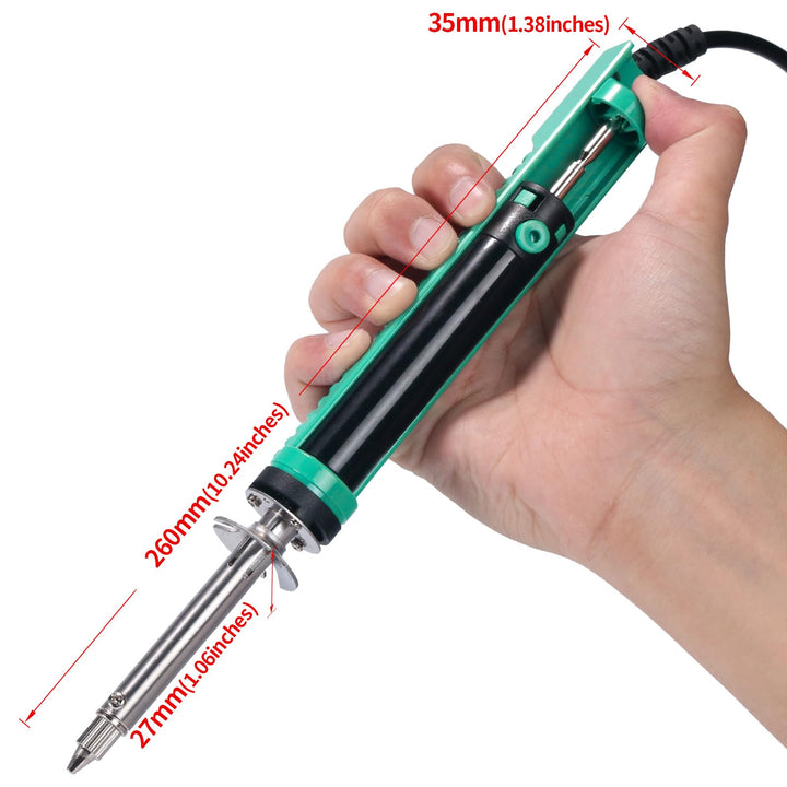 Vakuum-Entlötkolben 3-in-1 mit Pumpe, 3 Düsen 1.0/1.2/2.0mm - Bild 8