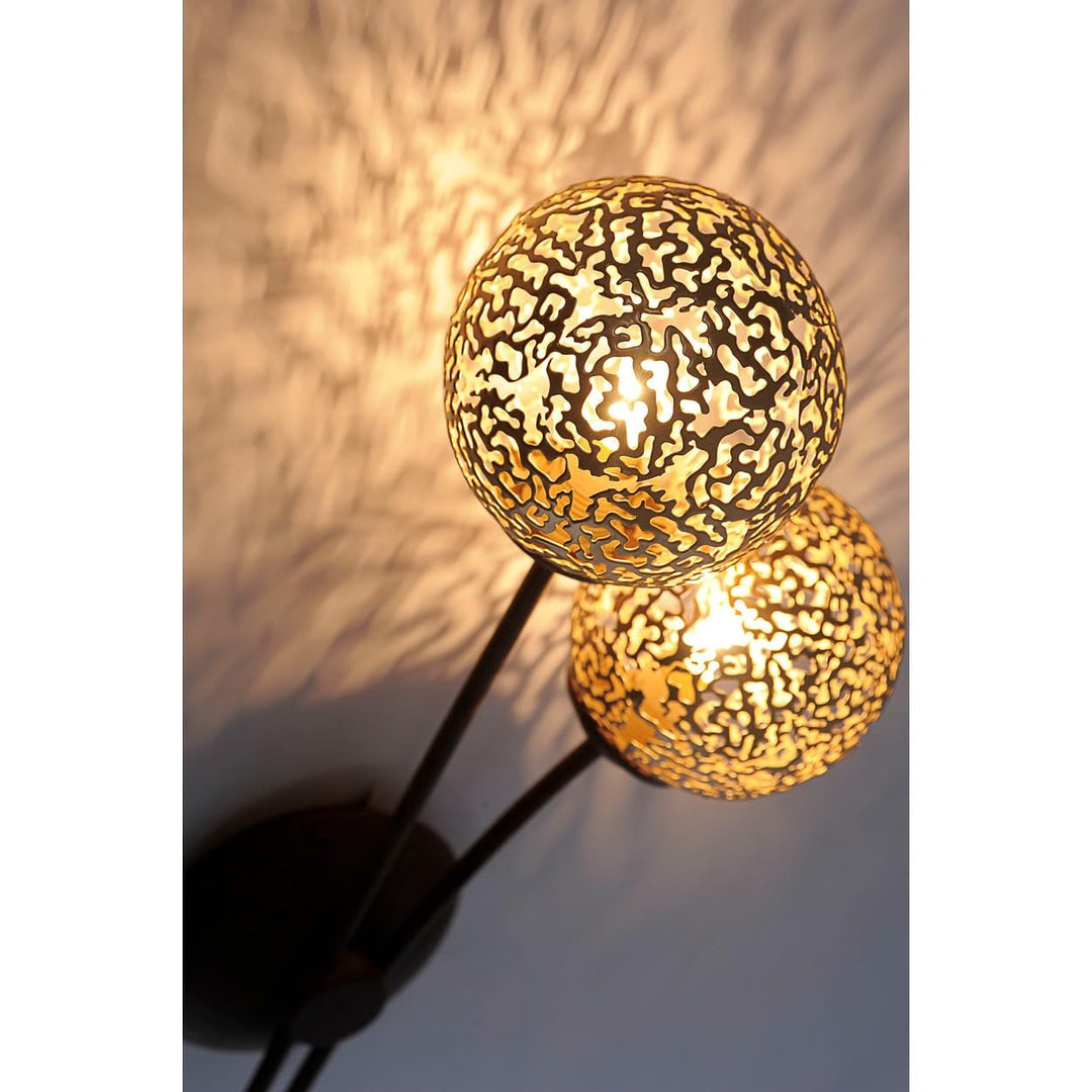 Wandleuchte Aluminium Rostoptik mit Kippschalter 2xG9 - Bild 9