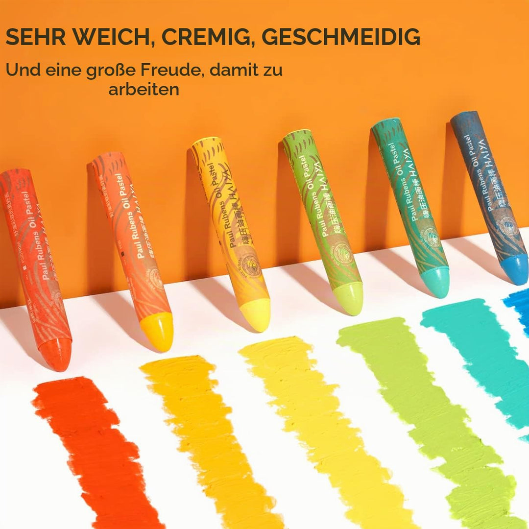 Ölpastellkreiden Set 72 Farben weich für Künstler und Studenten - Bild 5