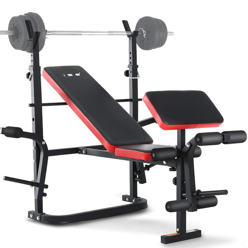 Hantelbank klappbar verstellbar mit Beincurler und Butterfly 120 kg