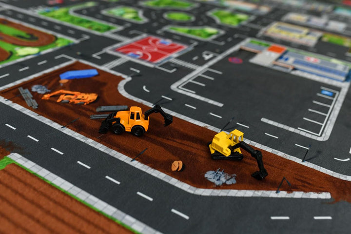 Spielteppich Strasse &amp; Stadt 200x160 cm abwaschbar rutschfest - Bild 7