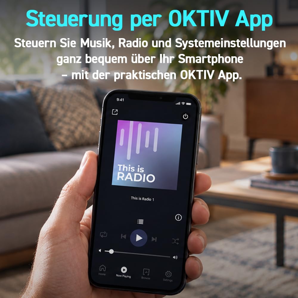 Stereo Internetradio DAB+ WLAN Bluetooth 2x10W mit Display - Bild 11