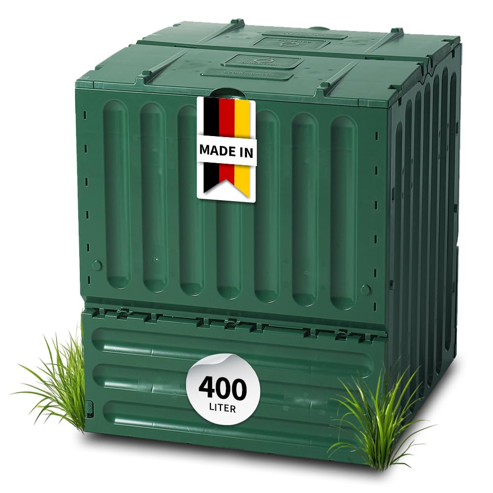 Komposter 400 Liter Recyclingkunststoff UV-Schutz für Garten