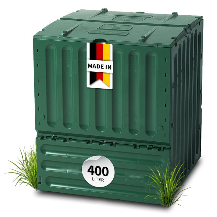 Komposter 400 Liter Recyclingkunststoff UV-Schutz für Garten
