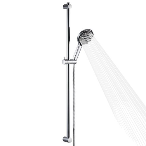 Duschstangen-Set Chrom 103cm mit 130mm Brausekopf 6 Strahlarten