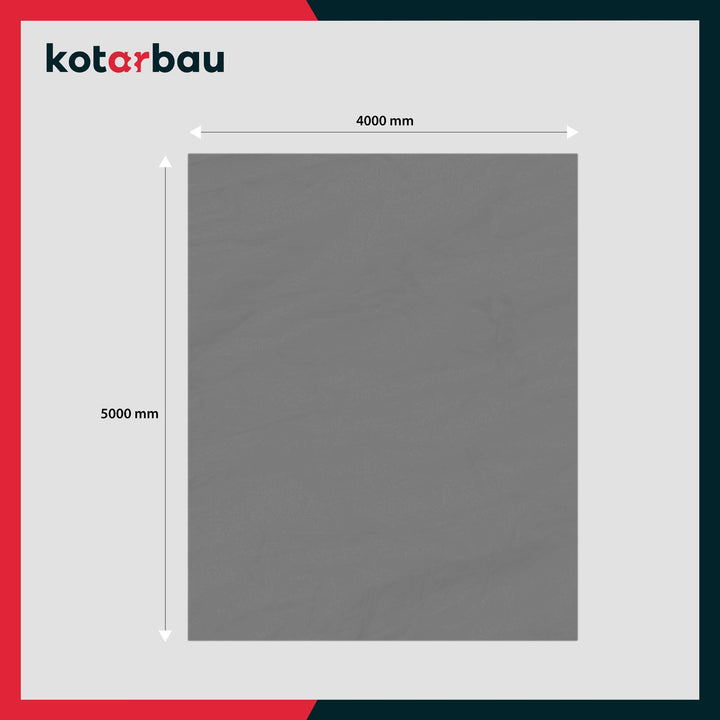 Abdeckfolie Maler 4x5m Grau Polyethylen 50er Set - Bild 3