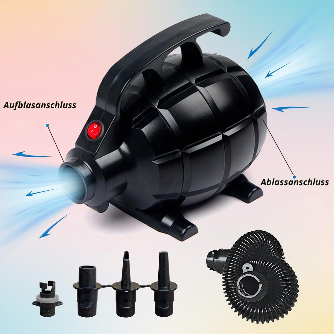 Elektrische Luftpumpe 500W für SUP Board und Gymnastikmatte - Bild 4