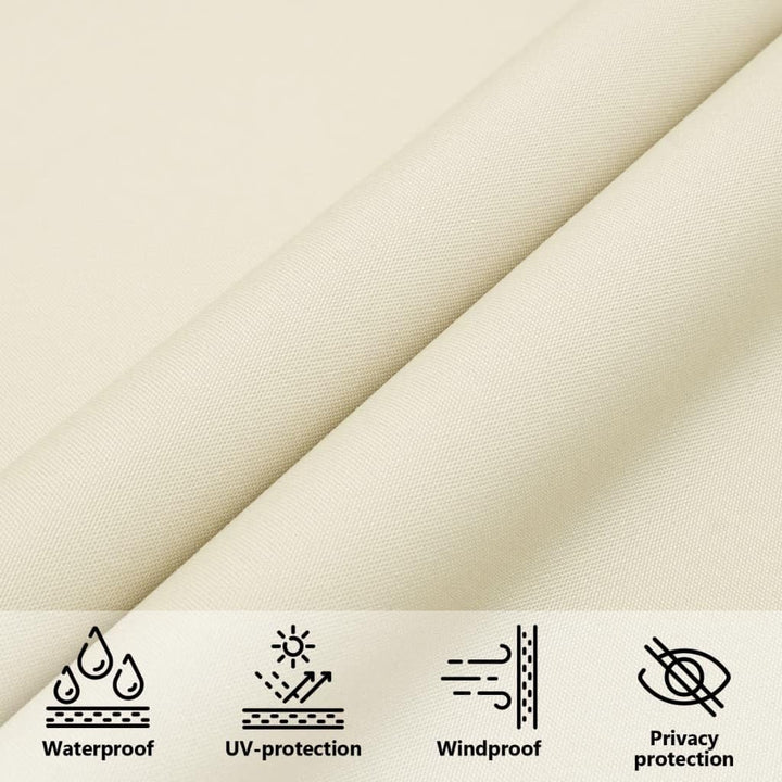 Sonnensegel Dreieck 5x5x5 m Oxford-Gewebe Creme für Terrasse - Bild 4