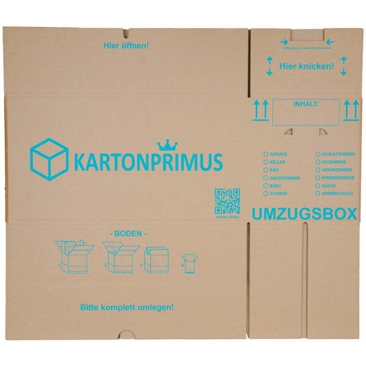 Umzugskartons 25er-Set 62x30x33 cm zweiwellig 40 kg Tragkraft - Bild 9